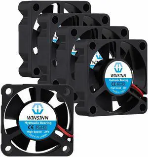 WINSINN DC 30mm Fan 24V 3010 Hydraulic Bearing Brushless Cooling 30mmx10mm 2PIN (Pack of 5Pcs)