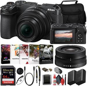 Nikon Z30 Mirrorless Digital Camera with 16-50mm Lens (1749, INTL) Deluxe Bundle