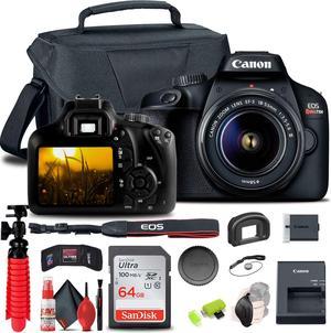 Canon EOS Rebel T100 / 4000D DSLR Camera with 18-55mm Lens Starter Bundle