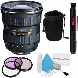 Tokina 12-28mm f/4.0 at-X Pro APS-C Lens for Canon (International Model) +Deluxe Cleaning Kit + Lens Cleaning Pen Travel Bundle