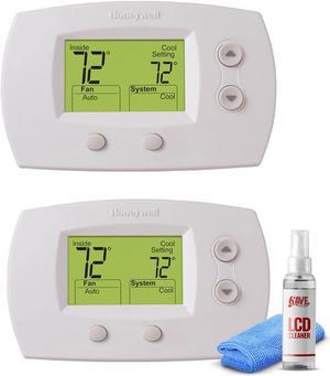 2-Pack Honeywell TH5220D1029 Focuspro 5000 Non-Programmable Thermostat
