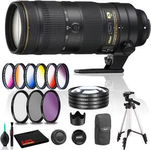 Nikon AF-S NIKKOR 70-200mm f/2.8E FL ED VR Lens with Filters (Intl Model)