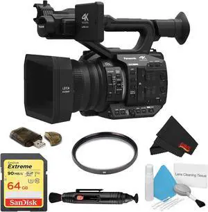 Panasonic AG-UX90 4K/HD Professional Camcorder Bronze Bundle with Starter Accessories