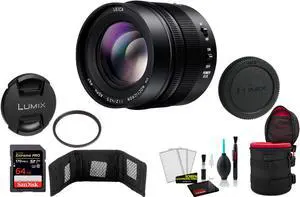 PANASONIC 42.5MM F1.2 ASPH LEICA DG LENS with Memory Card (International Model)
