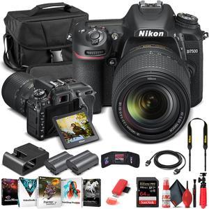 Nikon D7500 DSLR Camera W 18140mm Lens 1582  Basic Bundle