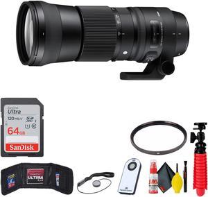 Sigma 150-600mm f/5-6.3 DG OS HSM Contemporary Lens for Nikon F W/Accessories