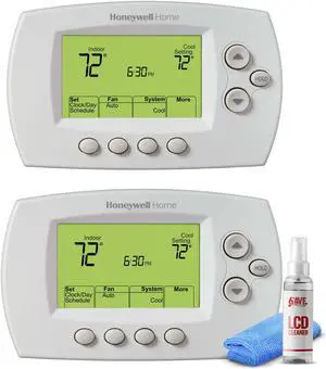 2-Pack Honeywell Wireless FocusPRO Programmable Thermostat (YTH6320R1001)