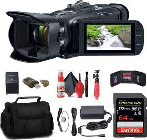 Canon Vixia HF G70 UHD 4K Camcorder + 64GB Memory Card + Bag + More