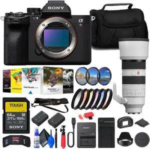 Sony a7R V Mirrorless Camera + Sony FE 70-200mm Lens   + 64GB Card + Filter Kit + More