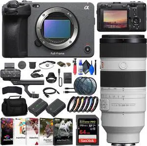 Sony FX3 Full-Frame Cinema Camera + Sony FE 70-200mm Lens + 64GB Card + More
