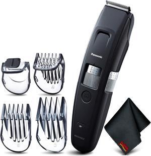 Panasonic Long Beard Trimmer ERGB96K Bundle with 4 Attachments and Cleaning Cloth