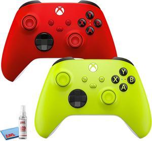 2-Pack Microsoft Xbox Wireless Controllers for Xbox Series X, Xbox Series S, Xbox One, Windows Devices - (Electric Volt & Pulse Red)