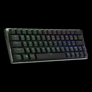 Cooler Master SK622 Wireless 60% Mechanical Keyboard with Low Profile Blue Switches, New and Improved Keycaps, and Brushed Aluminum Design