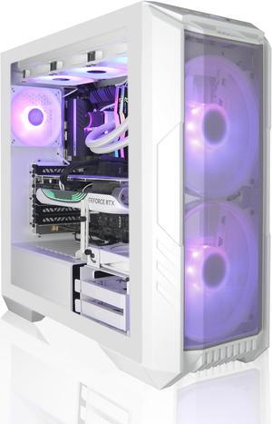 AVGPC FrostFire Creator Gaming PC AMD Ryzen 7 9800X3D, NVIDIA GeForce RTX 5080,  2TB nVME, 64GB RAM DDR5, 360mm Liquid Cooling, Win 11 Pro, White