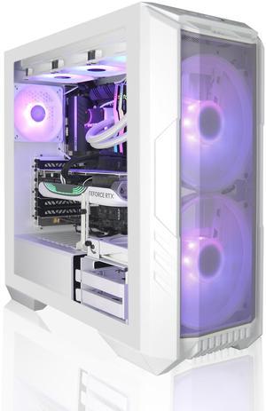 AVGPC FrostFire Creator Gaming PC AMD Ryzen 9 9900X3D, NVIDIA GeForce RTX 5070 Ti, 2TB nVME, 64GB RAM DDR5, 360mm Liquid Cooling, Win 11 Pro, White