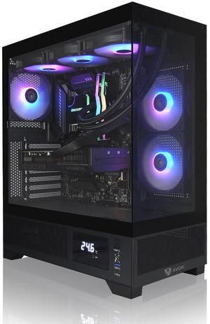 AVGPC Whirlwind Gaming PC, Intel i7 14700KF, Nvidia RTX 5080, 32GB 6000MHz DDR5, 2TB NVME M.2 SSD, 360MM AIO Liquid Cooling; WiFi/AC,  Tempered Glass Case, Windows 11 Home Black