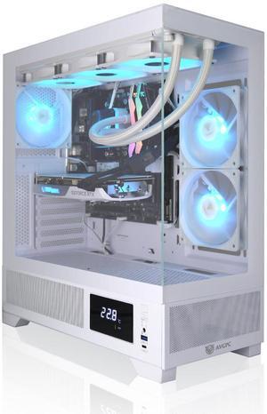 AVGPC Whirlwind Gaming PC Intel Core Ultra 7 265K, Intel ARC B580 GPU, 32GB 6000MHz DDR5, 2TB NVME M.2 SSD, 360MM AIO Liquid Cooling, WiFi/AC, Tempered Glass Case White, Windows 11 Home