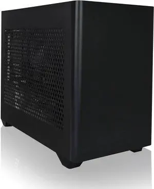 AVGPC Mini-X Gaming PC - AMD Ryzen 7 5700X CPU, AMD Radeon RX 9060XT 8GB GPU, 16GB RAM, 1TB NVME M.2 SSD, Heat-Pipe Cooler, ARGB Fans, Wifi/AC, mini Case, Windows 11 Black