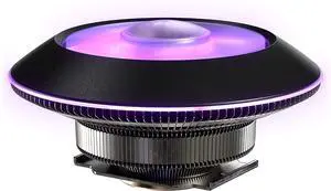 Cooler Master MasterAir G100M RGB Top Down Low Profile Mini ITX CPU Air Cooler, Copper Heat Column Base, Aluminum Fins, 92mm RGB Ring Fan, RGB Lighting for AMD Ryzen/Intel LGA1200/1151