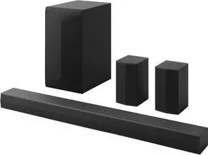 LG 5.1 Channel S60TR Soundbar with Wireless Subwoofer Rear Speakers - Black