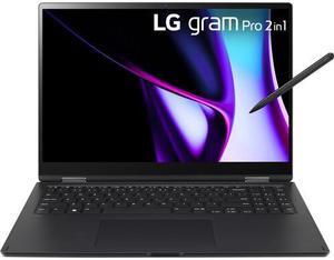 LG 16T90SP-K.ADB9U1 16" gram Pro 2880 x 1800 32GB 2TB NVMe 2-in-1 Multi-Touch Laptop, Black