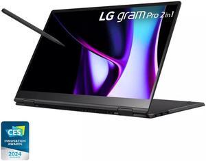 LG gram Pro 16 2in1 Thin and Lightweight Laptop, Intel® Evo Edition - AI-enabled Intel® Core Ultra 5 processor, Windows 11 Home, 16GB RAM, 512GB SSD, Black