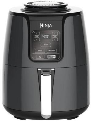 Ninja 4 qt Air Fryer, Non Stick Basket with Crisper Plate- Black, Automatic Shutoff