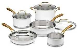 Cuisinart Classic 8pc Stainless Steel Cookware Set, Silver