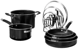 Cuisinart N51 SmartNest Nonstick Aluminum 9-Piece Set (Black)