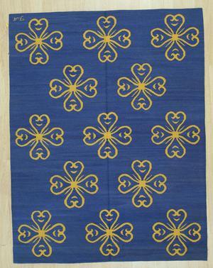 Handwoven Wool Blue Contemporary Modern Modern Flat Weave Rug, Made in India