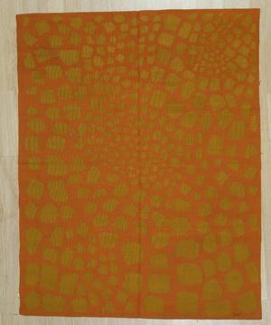 Handwoven Wool Rust Contemporary Modern Modern Flat Weave Rug, Made in India