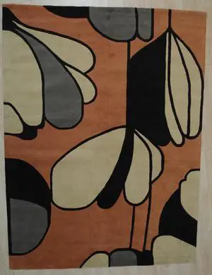 Hand Knotted Wool Beige Classic Oriental Indo Tabriz Rug, Made in India