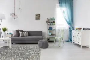 Hand-Tufted Wool Gray Traditional Oriental Overdyed Rug, Made in India