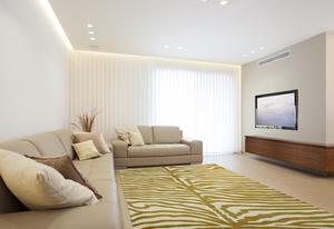 Hand-Tufted Wool GOLD Transitional Stripe Modern Tufted Rug, Made in India