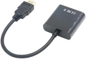 HDMI-Compatible to VGA Adapter Male To Famale Converter for PS4 1085P HDMI-VGA Adapter Use Video Audio Cable Jack For PC TV BoxLength: <=0.5m (0.5m and below)
Color: Black (without audio power)
