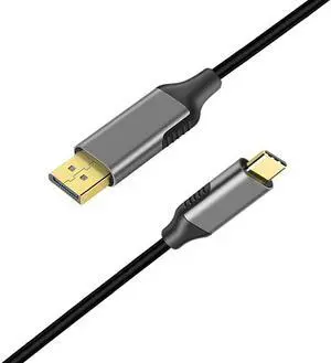 Thunderbolt 3 USB C DisplayPort Cable 4K 60Hz USB Type C 3.1 to DP Adapter for MacBook 2017 Galaxy S9 Huawei P20