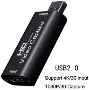 4K Video Capture Card USB 3.0 HDMI-compatible Grabber Recorder for PS4 Game DVD Camcorder Camera Recording Live StreamingColor: red (usb2.0 card)