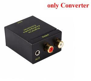 BESIUNI Digital to Analog Audio Converter Digital Adaptador of Optic Coaxial RCA Toslink Signal to Analog Audio Converter RCALength: <=0.5m (0.5m and below)
Color: Black (only convert)