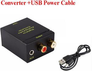 BESIUNI Digital to Analog Audio Converter Digital Adaptador of Optic Coaxial RCA Toslink Signal to Analog Audio Converter RCALength: <=0.5m (0.5m and below)
Color: Red (convert USB cable)