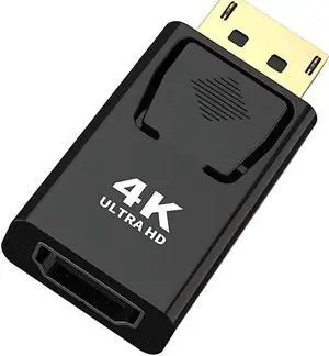 5K DisplayPort to HDMI-compatible Adapter Converter Display Port Male DP to Female HD TV Cable Adapter Video Audio For PC TVColor: Red (4K TYPE)