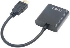 HDMI-compatible to VGA Cable HD Male to VGA Female RGB Analog VGA Video Audio Converter Adapter Cables HD 1083P forPC Laptop DVDLength: <=0.5m (0.5m and below)
Color: Black (without audio power)