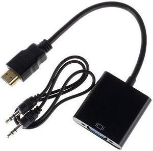 HDMI-compatible to VGA Cable HD Male to VGA Female RGB Analog VGA Video Audio Converter Adapter Cables HD 1085P forPC Laptop DVDLength: <=0.5m (0.5m and below)
Color: White (with audio)