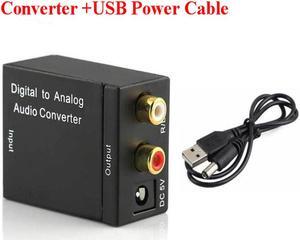 3.5MM Jack 2*RCA Digital to Analog Audio Converter Amplifier Decoder Optical Fiber Coaxial Signal to Analog Stereo Audio AdapterLength: <=0.5m (0.5m and below)
Color: Red (convert USB cable)