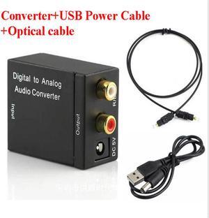3.5MM Jack 4*RCA Digital to Analog Audio Converter Amplifier Decoder Optical Fiber Coaxial Signal to Analog Stereo Audio AdapterLength: <=0.5m (0.5m and below)
Color: White (kit 1)