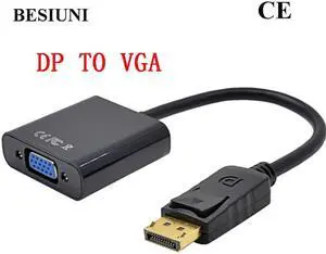 3 in 1 DisplayPort DP To HDMI-compatible DVI VGA Adapter Cable 1081P Converter Connector For PC Projector Laptop HDTVLength: 0.5m and below (25cm)
Color: White (DP to vga)