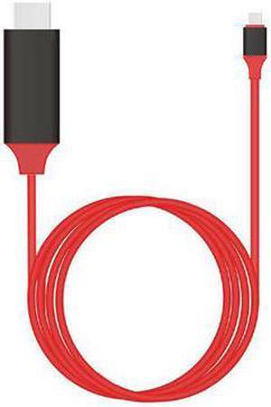 Usb C To HDMI-compatible 4K Adapter Cable 2M Type C To HD Cable for MacBook Samsung Galaxy S9/S8/Note 9 HuaweiColor: Red (4k 30hz red)