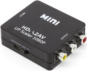 HDMI-compatible to RCA Converter AV/CVSB L/R Video Box HD 1080P 1920*1080 60Hz HD4AV Support NTSC PAL Output HDMIToAVLength: <=0.5m (0.5m and below)
Color: Black (black)
