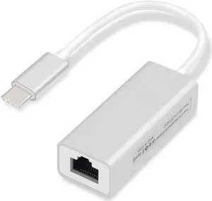Type C Usb C Hub with Power Supply USB-C Dock Splitter Compatible with MacBook/Pro/Air Android Phone Laptops Tabletcolor: grey (type c to rj45)