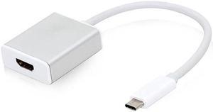 USB 3.1 Type-C Hub To HDMI-compatible 4K Thunderbolt 3 USB C with Usb3.1 TF SD Reader Slot PD for MacBook Pro/Air/Huawei MateColor: White (type c to hdmi)