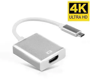USB C Hub Type C to VGA RJ45 4K  HDMI-compatible PD SD TF 3.5mm Audio 1080P VGA For Macbook Pro S8 S9 P20 P32Color: White (type c to hdmi)